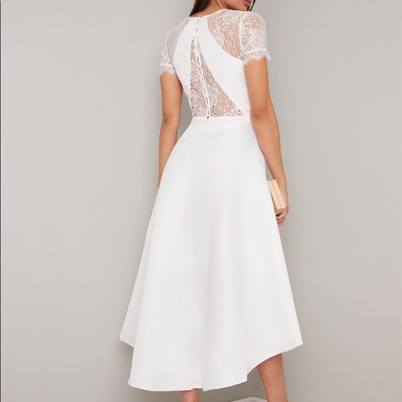 💚 SALE! CHI CHI LONDON White Dress - Picture 2 of 13